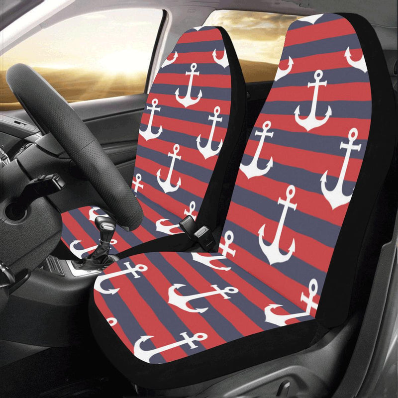 Nautical Pattern Print Design A05 Car Seat Covers (Set of 2)-JORJUNE.COM