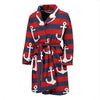 Nautical Pattern Print Design A05 Men Bathrobe-JORJUNE.COM