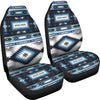 Navajo Dark Blue Print Pattern Universal Fit Car Seat Covers