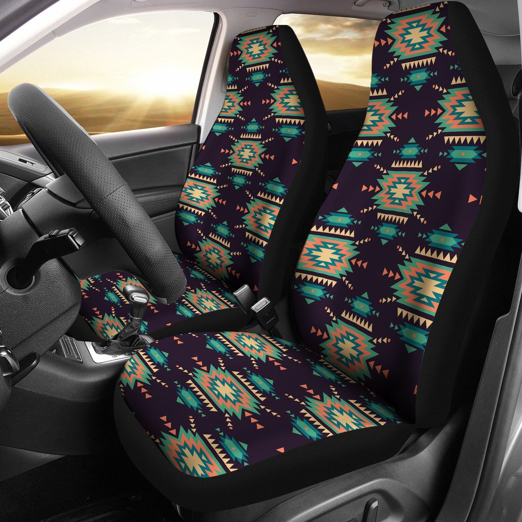 Navajo Geometric Style Print Pattern Universal Fit Car Seat Covers