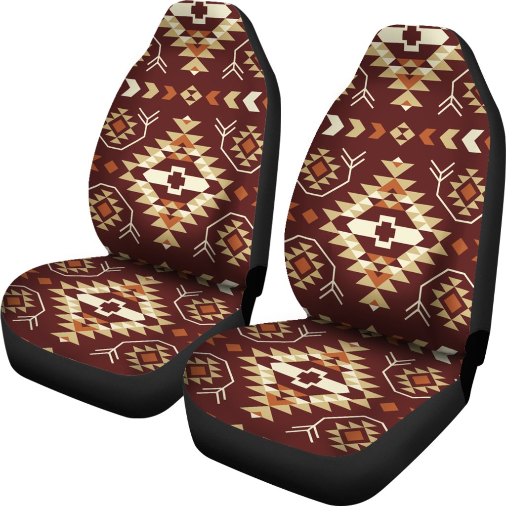 Navajo Native Color Print Pattern Universal Fit Car Seat Covers