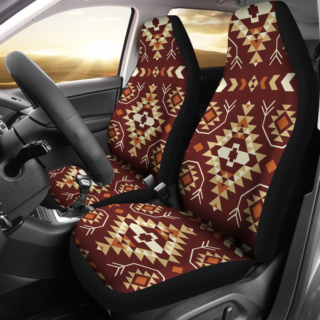 Navajo Native Color Print Pattern Universal Fit Car Seat Covers