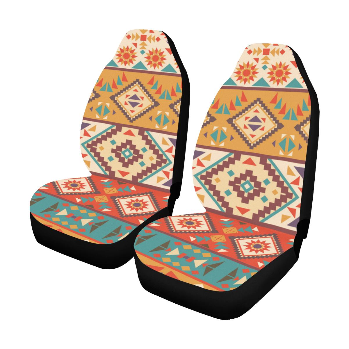 Navajo Pattern Print Design A01 Car Seat Covers (Set of 2)-JORJUNE.COM