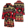 Navajo Pattern Print Design A04 Men Bathrobe-JORJUNE.COM