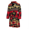 Navajo Pattern Print Design A04 Men Bathrobe-JORJUNE.COM