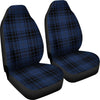 Navy Blue Tartan Plaid Pattern Universal Fit Car Seat Covers