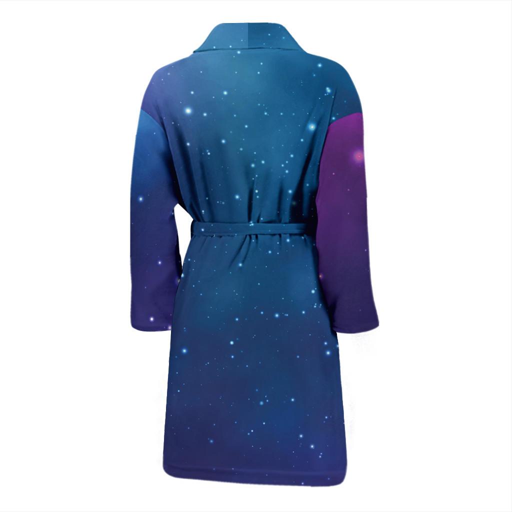 Nebula Pattern Print Design A01 Men Bathrobe-JORJUNE.COM