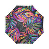 Neon Color Tropical Palm Automatic Foldable Umbrella