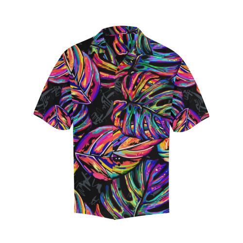 Neon Color Tropical Palm Men Hawaiian Shirt