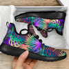 Neon Flower Tropical Palm Leaves Mesh Knit Sneakers Shoes