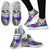 Neon Flower Tropical Palm Leaves Mesh Knit Sneakers Shoes