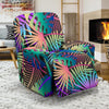 Neon Flower Tropical Palm Leaves Recliner Slipcover-JORJUNE.COM