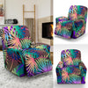 Neon Flower Tropical Palm Leaves Recliner Slipcover-JORJUNE.COM