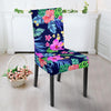 Neon Hibiscus Pattern Print Design HB016 Dining Chair Slipcover-JORJUNE.COM