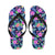 Neon Hibiscus Pattern Print Design HB016 Flip Flops-JorJune