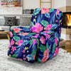 Neon Hibiscus Pattern Print Design HB016 Recliner Slipcover-JORJUNE.COM