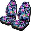 Neon Hibiscus Pattern Print Design HB016 Universal Fit Car Seat Covers-JorJune