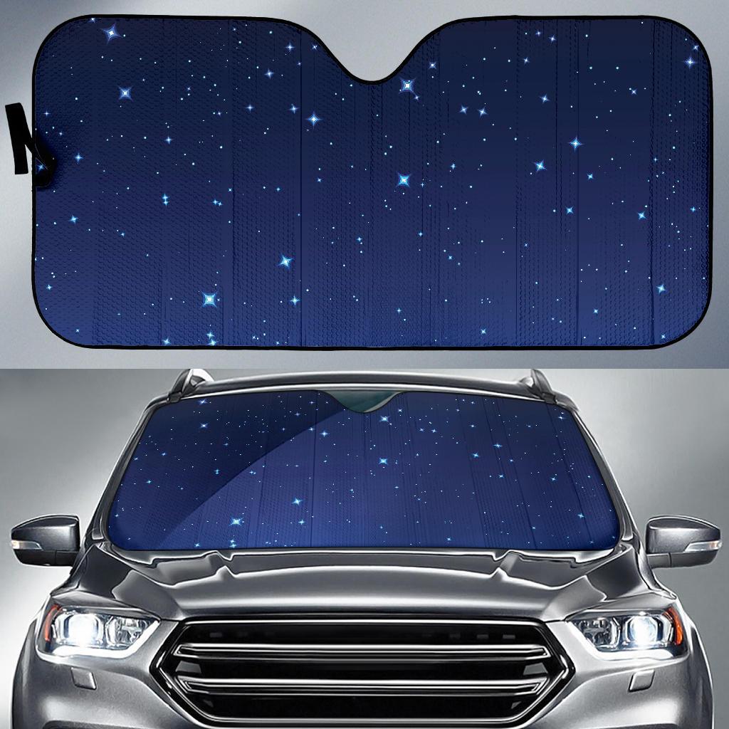 Night sky Pattern Print Design A01 Car Sun Shades-JORJUNE.COM