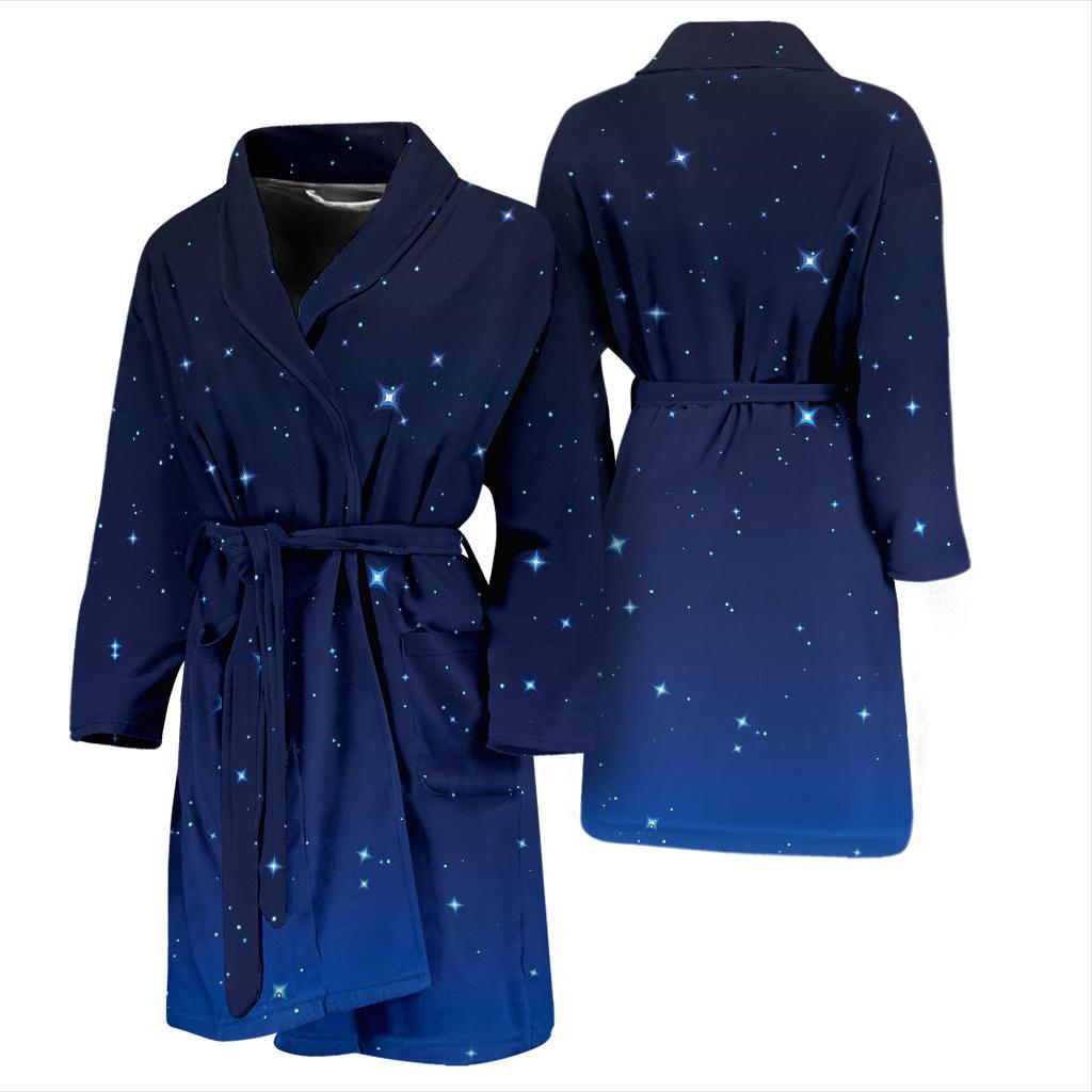 Night sky Pattern Print Design A01 Men Bathrobe-JORJUNE.COM