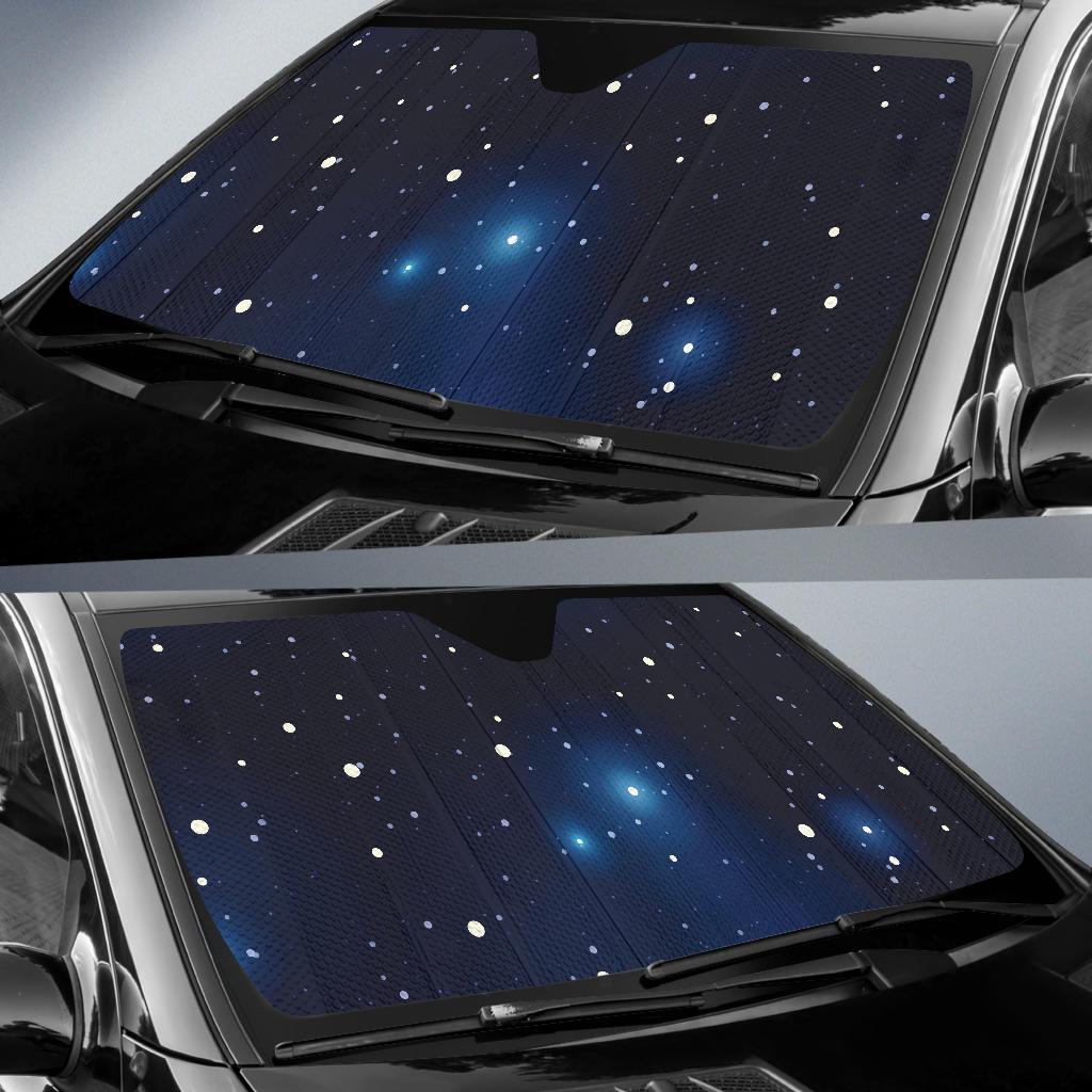 Night sky Pattern Print Design A02 Car Sun Shades-JORJUNE.COM