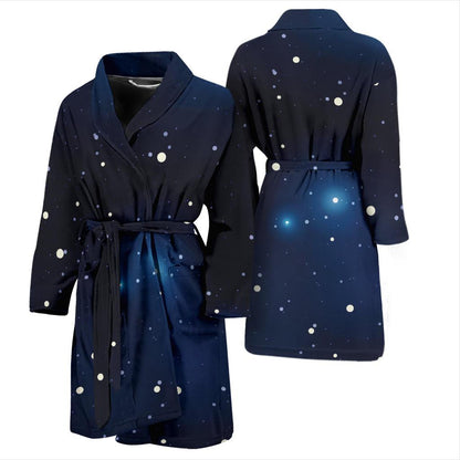 Night sky Pattern Print Design A02 Men Bathrobe-JORJUNE.COM