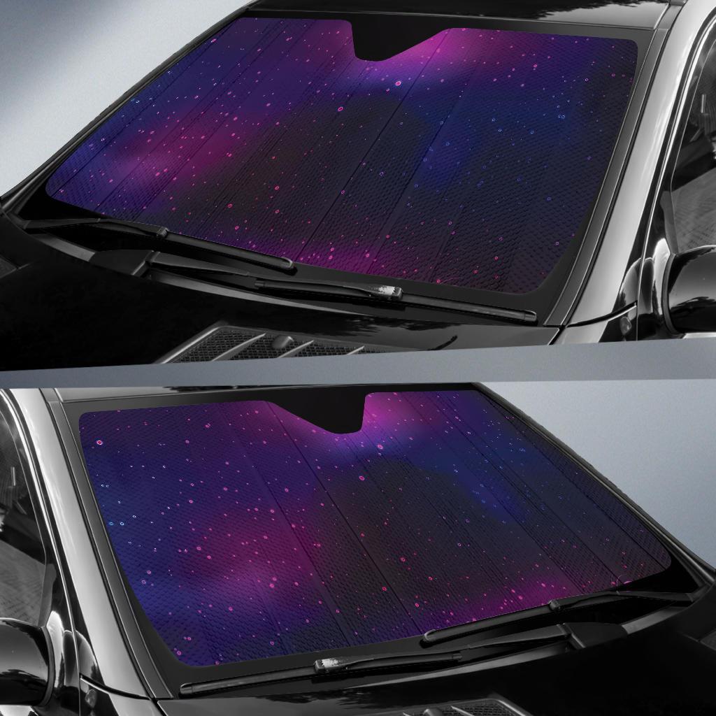Night sky Pattern Print Design A04 Car Sun Shades-JORJUNE.COM
