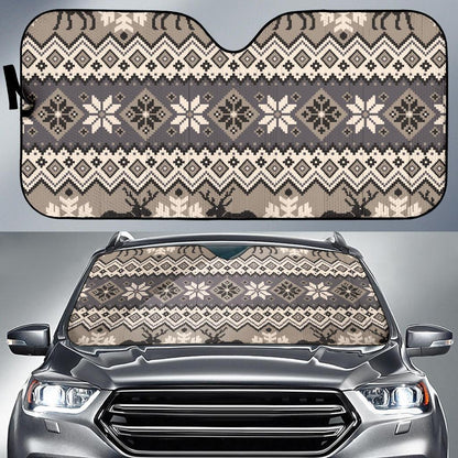 Nordic Pattern Print Design A01 Car Sun Shades-JORJUNE.COM