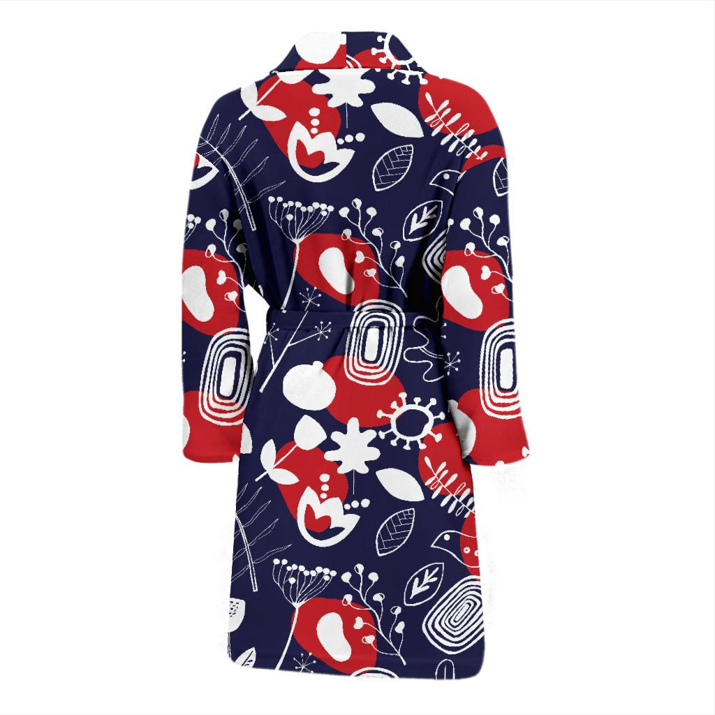 Nordic Pattern Print Design A02 Men Bathrobe-JORJUNE.COM