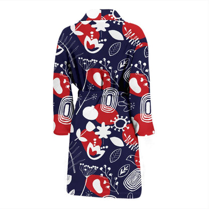 Nordic Pattern Print Design A02 Men Bathrobe-JORJUNE.COM