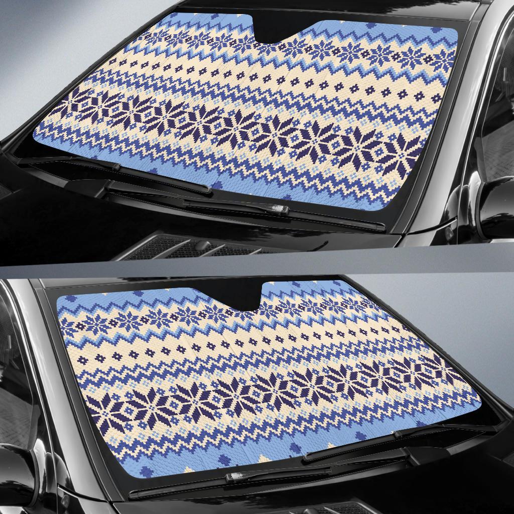Nordic Pattern Print Design A03 Car Sun Shades-JORJUNE.COM