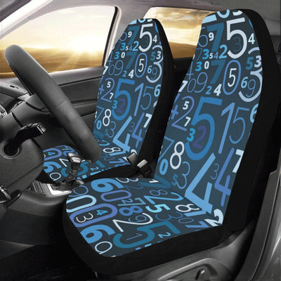 Number Pattern Print Design A02 Car Seat Covers (Set of 2)-JORJUNE.COM