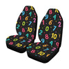 Number Pattern Print Design A04 Car Seat Covers (Set of 2)-JORJUNE.COM