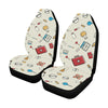 Nurse Pattern Print Design A04 Car Seat Covers (Set of 2)-JORJUNE.COM