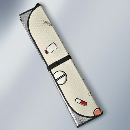 Nurse Pattern Print Design A04 Car Sun Shades-JORJUNE.COM