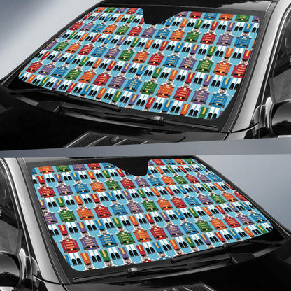 Nutcracker Pattern Print Design A02 Car Sun Shades-JORJUNE.COM