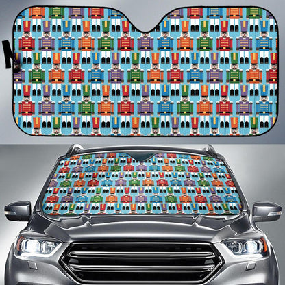 Nutcracker Pattern Print Design A02 Car Sun Shades-JORJUNE.COM