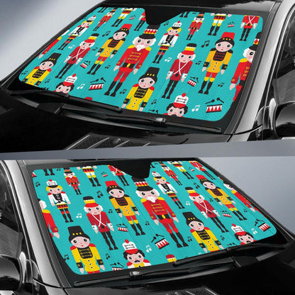 Nutcracker Pattern Print Design A03 Car Sun Shades-JORJUNE.COM