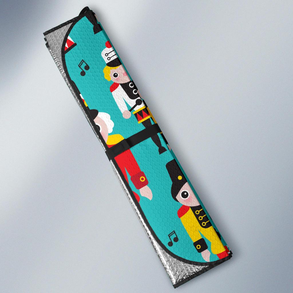 Nutcracker Pattern Print Design A03 Car Sun Shades-JORJUNE.COM