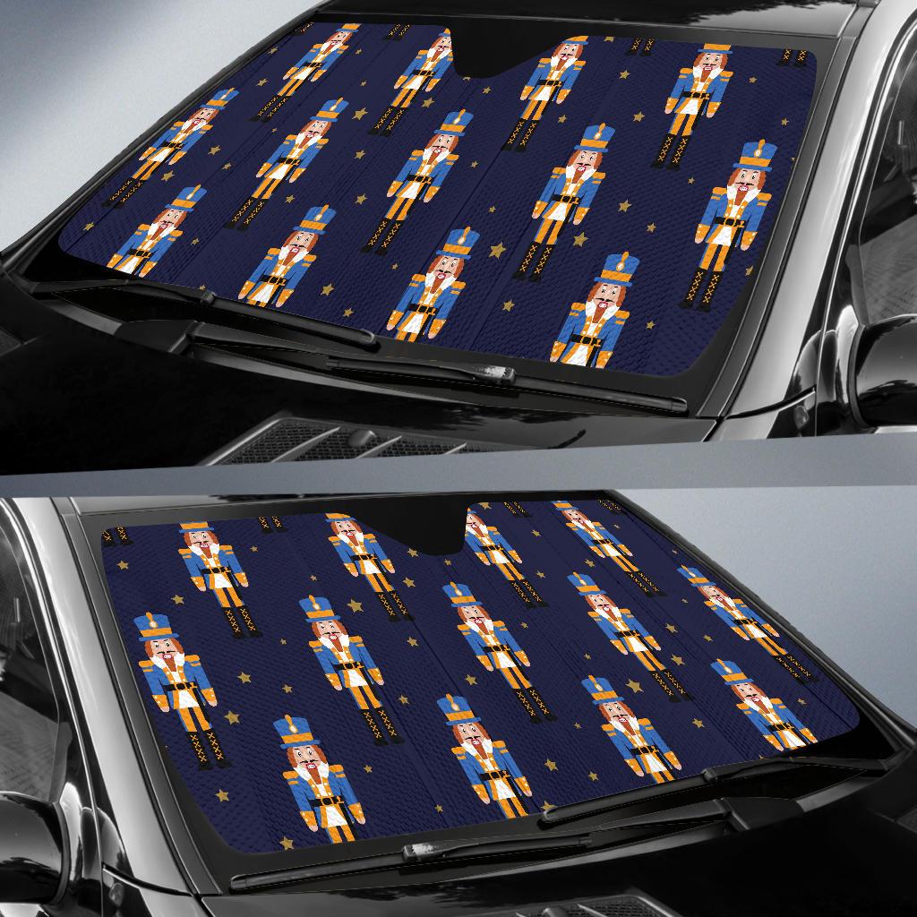 Nutcracker Pattern Print Design A04 Car Sun Shades-JORJUNE.COM