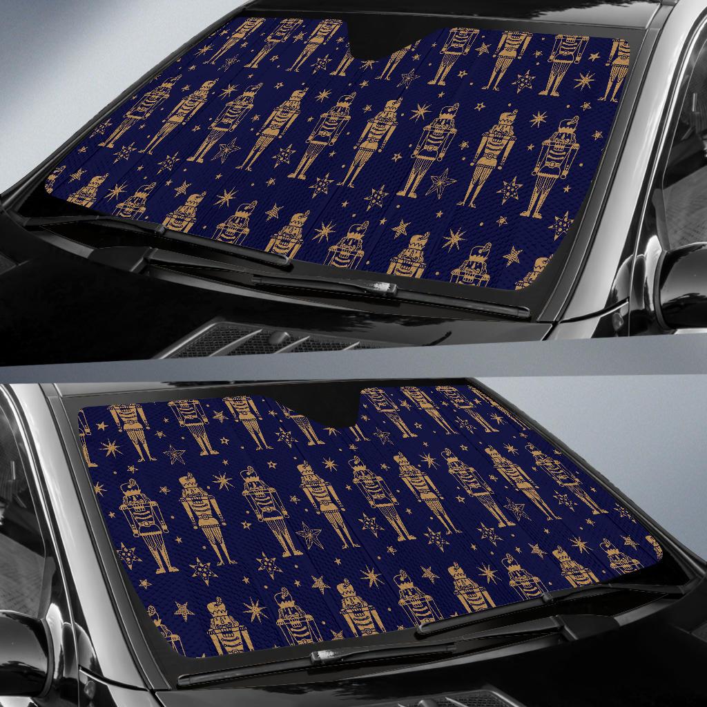 Nutcracker Pattern Print Design A05 Car Sun Shades-JORJUNE.COM