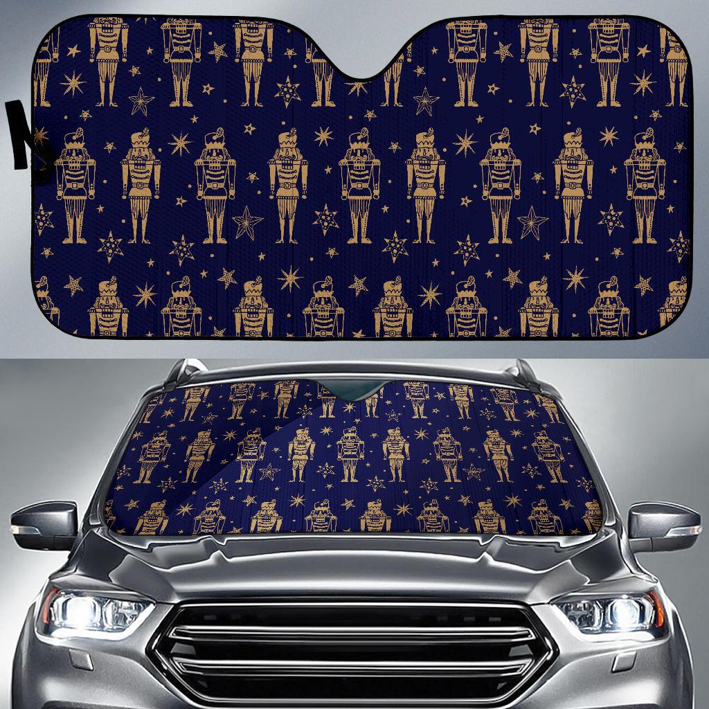 Nutcracker Pattern Print Design A05 Car Sun Shades-JORJUNE.COM