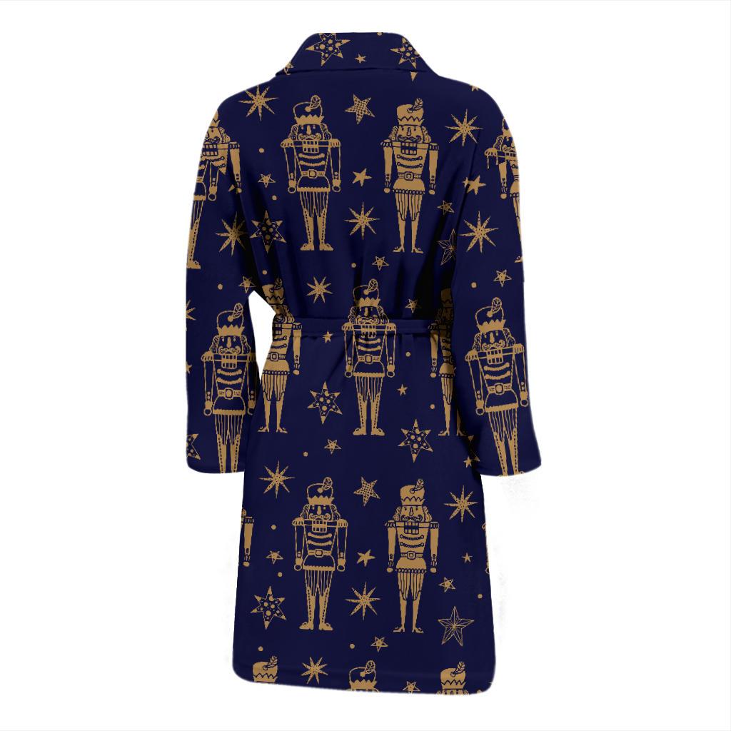 Nutcracker Pattern Print Design A05 Men Bathrobe-JORJUNE.COM