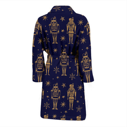Nutcracker Pattern Print Design A05 Men Bathrobe-JORJUNE.COM