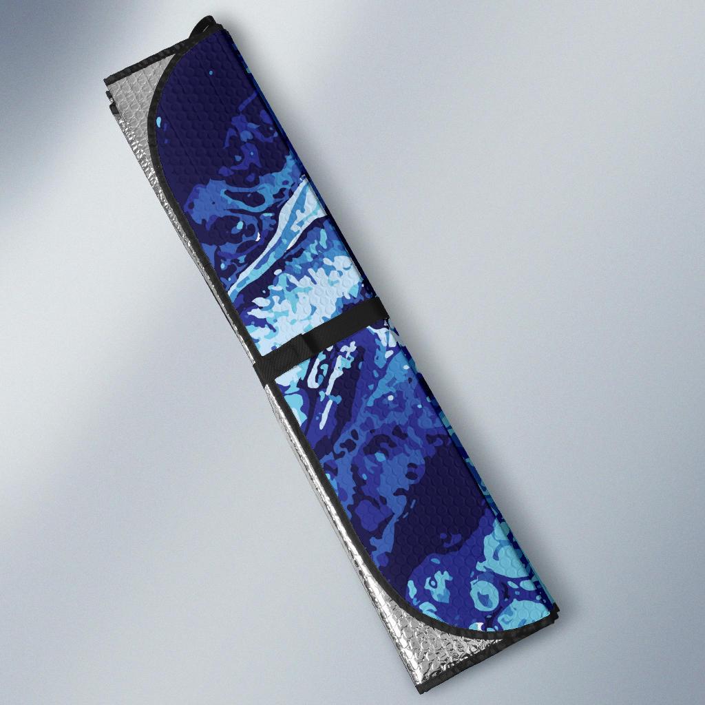 Ocean Liquid Pattern Print Design A03 Car Sun Shades-JORJUNE.COM