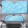 Ocean Wave Pattern Print Design A01 Car Sun Shades-JORJUNE.COM