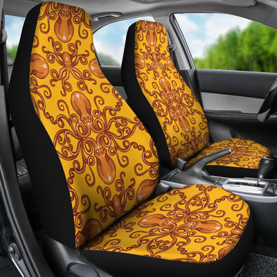 Octopus Background Design Print Universal Fit Car Seat Covers