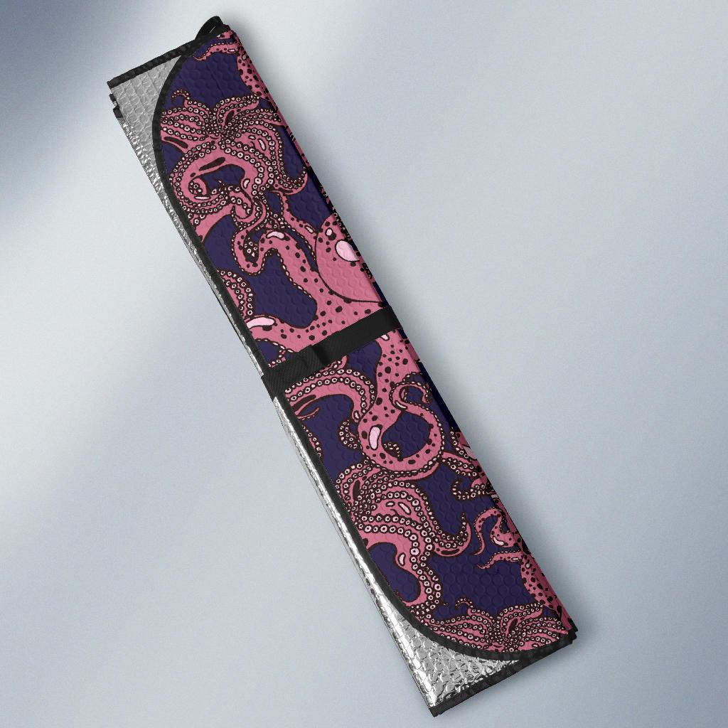 Octopus Pattern Print Design A03 Car Sun Shades-JORJUNE.COM
