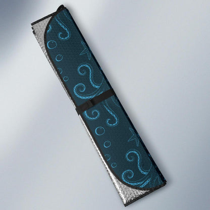 Octopus Pattern Print Design A05 Car Sun Shades-JORJUNE.COM