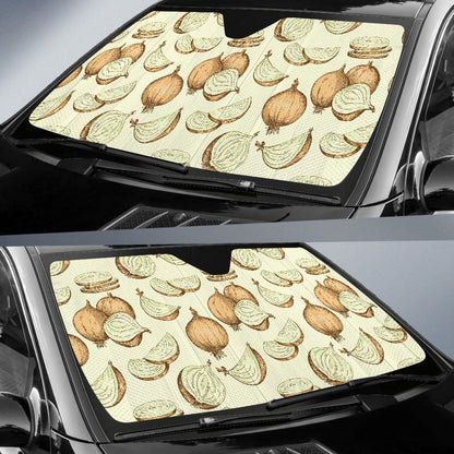 Onion Pattern Print Design A02 Car Sun Shades-JORJUNE.COM