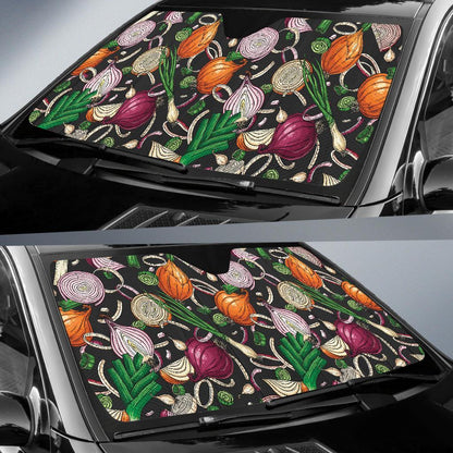 Onion Pattern Print Design A03 Car Sun Shades-JORJUNE.COM